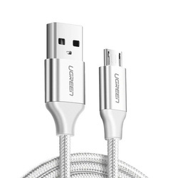 Kabel micro USB UGREEN  US290 QC 3.0 2.4A 1m (biały)