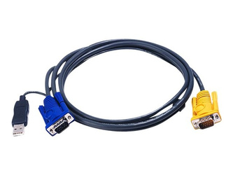 Aten | 1.8M USB KVM Cable with 3 in 1 SPHD and built-in PS/2 to USB converter | 2L-5202UP