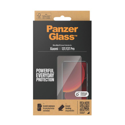 Szkło hartowane PanzerGlass Ultra-Wide Fit antybakteryjne na Xiaomi 13T / 13T Pro - z czarną ramką