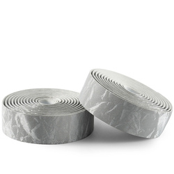 Owijka Rockbros na kierownicę z PU wzór `Velour` - szara