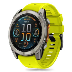 Pasek silikonowy Tech-Protect Silicone Line na Garmin Fenix 5 / 6 / 6 Pro / 7 / 8 (47 mm) / E - zielony