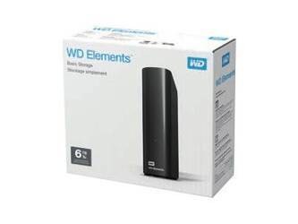 WDC WDBWLG0060HBK-EESN Dysk zewnętrzny WD Elements Desktop, 3.5, 6TB, USB 3.0, czarny