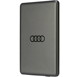 Powerbank Audi Big Logo MagSafe indukcyjny 15W 5000mAh - szary