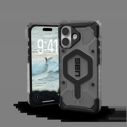 Etui UAG Pathfinder Clear MagSafe na iPhone 17 - czarno-szare