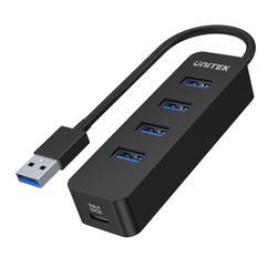 Unitek H1117A Hub USB-A, 4 porty USB 3.1, aktywny, 10 W