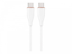 GEMBIRD Kabel USB Typ-C Power Delivery PD ładowanie i transmisja danych 60W oplot silikonowy 1.5m kolor biały