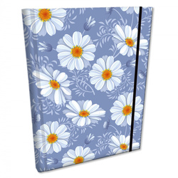 Notes B6 kratka z gumką Soft Touch Stokrotki Retro