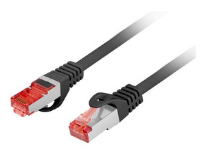 LANBERG Patchcord kat.6 FTP LSZH CU 10m czarny Fluke passed