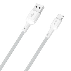 Kabel Dudao L9T 5A USB-A - USB-C 1m - biały
