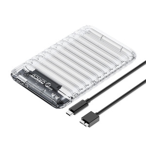 Kieszeń dyskowa Orico 2139U3-V1 2,5` HDD/SSD USB Micro-B 5Gb/s - przezroczysta