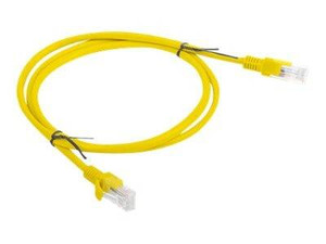 LANBERG PCU6-10CC-0100-Y Lanberg Patchcord RJ45 kat. 6 UTP 1m żółty