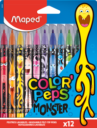 Flamastry Colorpeps monster Maped 12 sztuk 845400