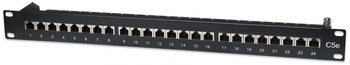 Patch Panel FTP Intellinet 24 portowy, pionowy dostęp, kat.5e