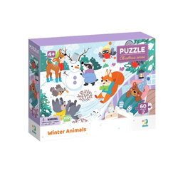 Puzzle 60 Zimowe zwierzęta