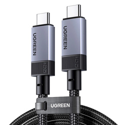 Kabel Ugreen USB4 40Gbps USB-C do USB-C 240W 8K 60Hz 1m - czarny