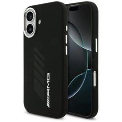 Etui AMG Silicone Oversize Rhombs MagSafe na iPhone 17 - czarne