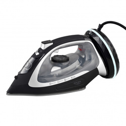 Adler Steam Iron | AD 5043 | Steam Iron | 2800 W | Water tank capacity 300 ml | Continuous steam 30 g/min | Steam boost performance 42 g/min | Black/S