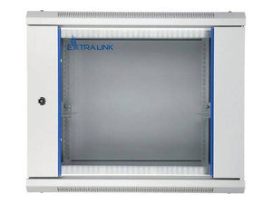 EXTRALINK 9U 600X450 wisząca szafa rack szara