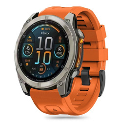 Pasek Tech-Protect Silicone na Garmin Fenix 5S / 5S PLUS / 6S / 6S Pro / 7S / 8 (43 MM) - pomarańczowy