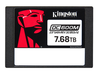 KINGSTON 7.68TB DC600M 2.5inch SATA3 mixed-use data center SSD for enterprise servers and NAS (VMWare Ready)