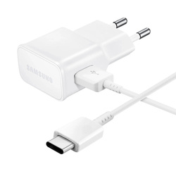 Ładowarka sieciowa Samsung EP-TA200EWE USB-A 15W z kablem EP-DR140AWE USB-A - USB-C (OOB Bulk - opakowanie zastępcze) - biała