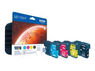 BROTHER LC1100HYVALBP Zestaw Brother LC1100HY CMYK Blister Pack 900str MFC6490CW / DCP6690CW