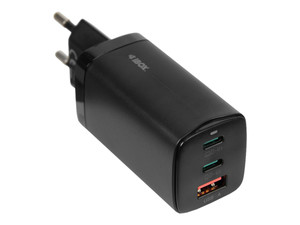 IBOX C-65 PD65W UNIVERSAL CHARGER GaN USB-C CABLE BLACK