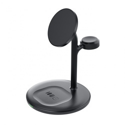 Greencell MagScape Ładowarka Indukcyjna 3w1 MagSafe do iPhone, Apple Watch, AirPods, Smartwatch i słuchawek bezprzewodowych