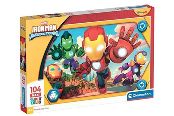 Puzzle 104 Maxi Super kolor Iron Man and His Awesome friends 23778