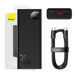 Baseus Adaman powerbank 20000mAh 30W szary + kabel USB Typ C (PPAD030001)