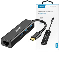 Choetech HUB 4w1 USB-C 3x USB 3.0 Ethernet RJ-45