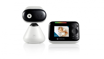 Motorola | Video Baby Monitor | PIP1200 2.8" | 2.8" diagonal color screen; 2.4GHz FHSS wireless technology for in-home viewing; Digital zoom; Secure a