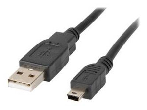 LANBERG CA-USBK-11CC-0018-BK Lanberg kabel USB 2.0 mini AM-BM5P ferryt 1.8m