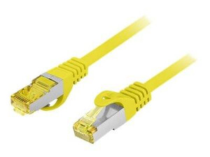 LANBERG Patchcord Cat.6A S/FTP LSZH CU 0.5m yellow
