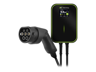 GREENCELL charger Wallbox GC EV PowerBox 22kW with Type 2 cable for charging electric cars and Plug-In hybrids