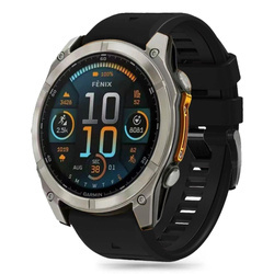 Pasek silikonowy Tech-Protect Silicone Line na Garmin Fenix 5 / 6 / 6 Pro / 7 / 8 (47 mm) / E - czarny