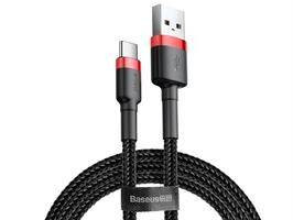 BASEUS Kabel USB Type C 1m (CATKLF-B91) Red+Black