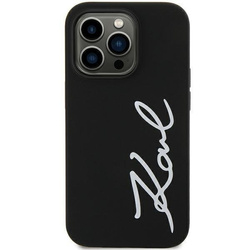 Etui Karl Lagerfeld Silicone Signature na iPhone 11 / Xr - czarne