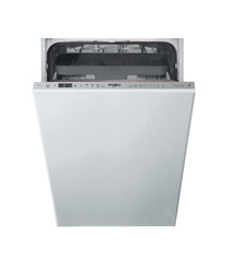 Whirlpool Dishwasher | WSIO 3T223 PCE X | Built-in | Width 45 cm | Number of place settings 10 | Number of programs 7 | Energy efficiency class E | Di
