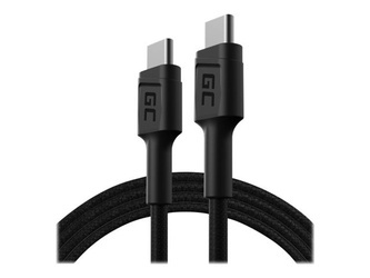 GREEN CELL Cable GC PowerStream USB-C - USB-C 120cm Power Delivery 60W 480 Mbps Ultra Charge QC 3.0