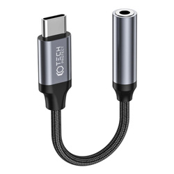 Adapter Tech-Protect UltraBoost USB-C / mini jack 3.5mm - czarny