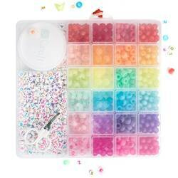 Zestaw koralików do wyrobu biżuterii z akcesoriami