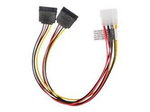 LANBERG CA-HDSA-11CU-0030 Lanberg kabel zasilający MOLEX(M)->SATA(F) x2 30cm