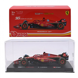 Bburago Model 1:43 BOLID F1 Ferrari SF-24 GP Monaco 2024 Charles Leclerc 18-36843