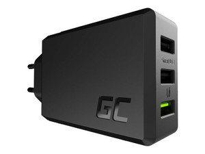 GREENCELL Ładowarka sieciowa ChargeSource 3 3xUSB 30W z szybkim ładowaniem Ultra Charge i Smart Charge