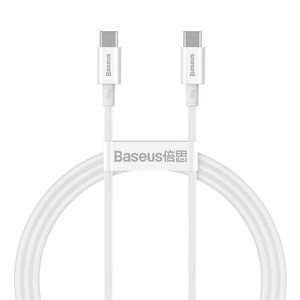 Kabel USB-C do USB-C Baseus Superior Series, 100W, 1m (biały)