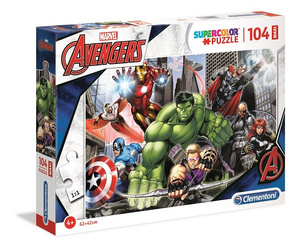 Puzzle 104 maxi super kolor Avengers gotowi do lotu 23688