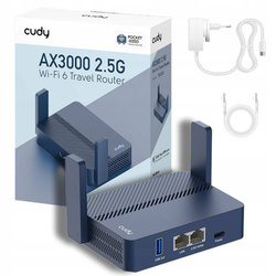 CUDY TR3000 | router, Wi-Fi 6, 2,4GHz/5GHz, USB, Multi-Gigabit, MESH