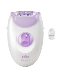 Braun Epilator | SE3-000 Silk épil 3 | Number of power levels 2 | White/Purple