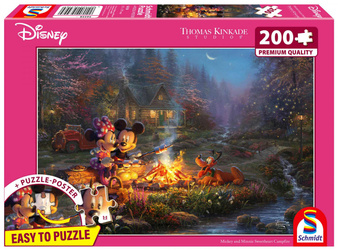 Puzzle 200 PQ T. Kinkade Myszka Miki Minnie 113370